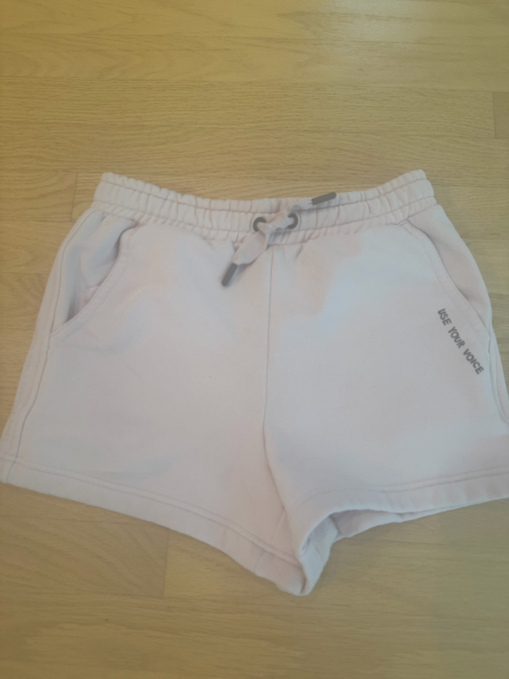 Athleta Pale Pink Drawstring Athletic Shorts